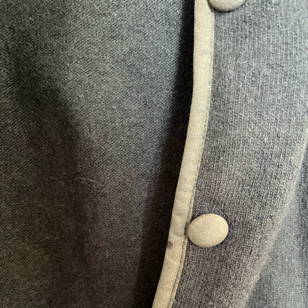 Cashmere sweater cardigan, vintage forest green - Picture 5 of 5